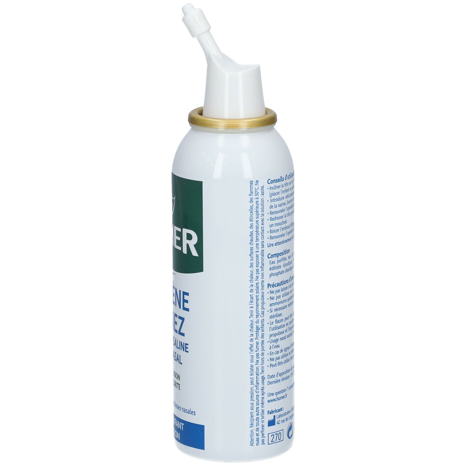 HUMER Hygiène du nez isotonique Adulte et Enfant