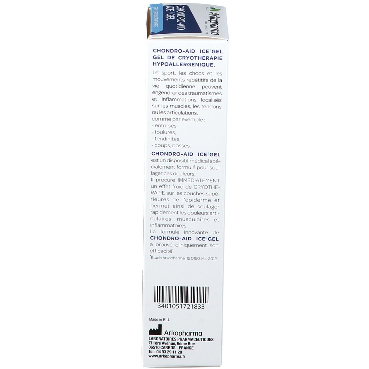 Arkopharma Chondro Aid Ice 3 gel cryothérapie