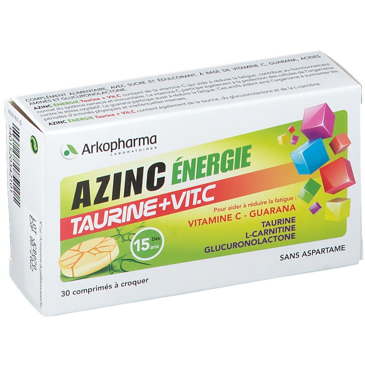 Arkopharma Azinc énergie taurine + vitamine C