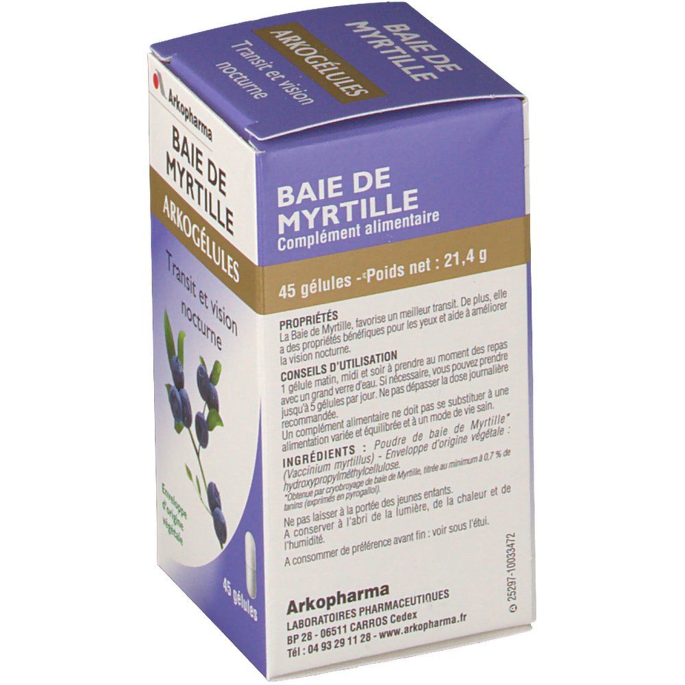 Arkopharma Arkogélules Baie de Myrtille