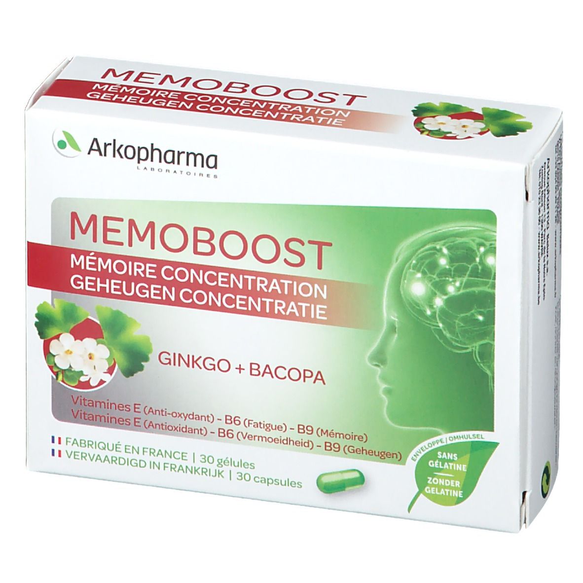 Arkopharma Memoboost ginkgo+ bacopa