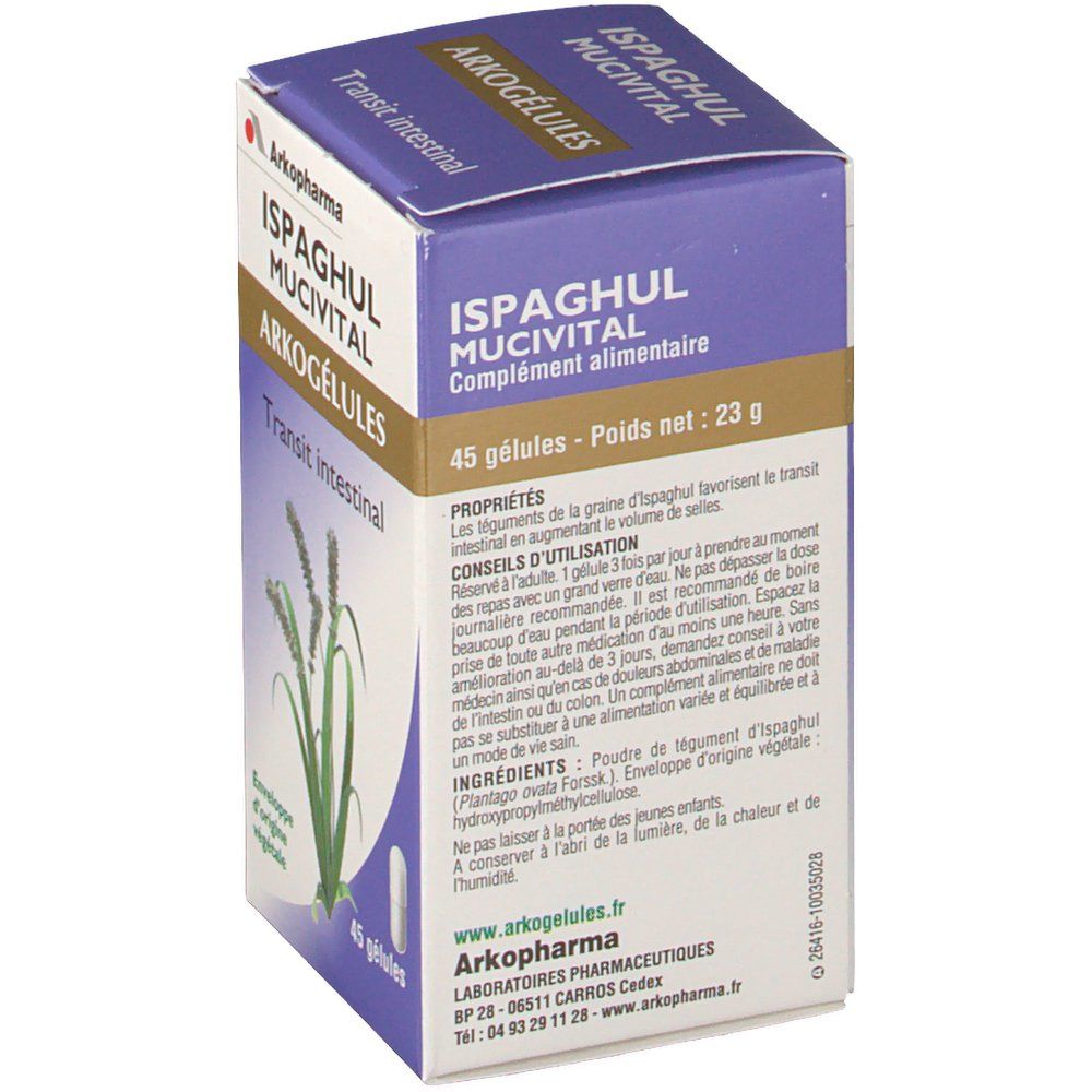 Arkopharma Arkogélules ispaghul mucivital