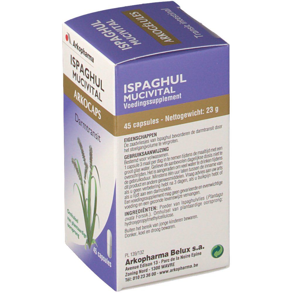 Arkopharma Arkogélules ispaghul mucivital 45 pc(s) - Redcare Pharmacie