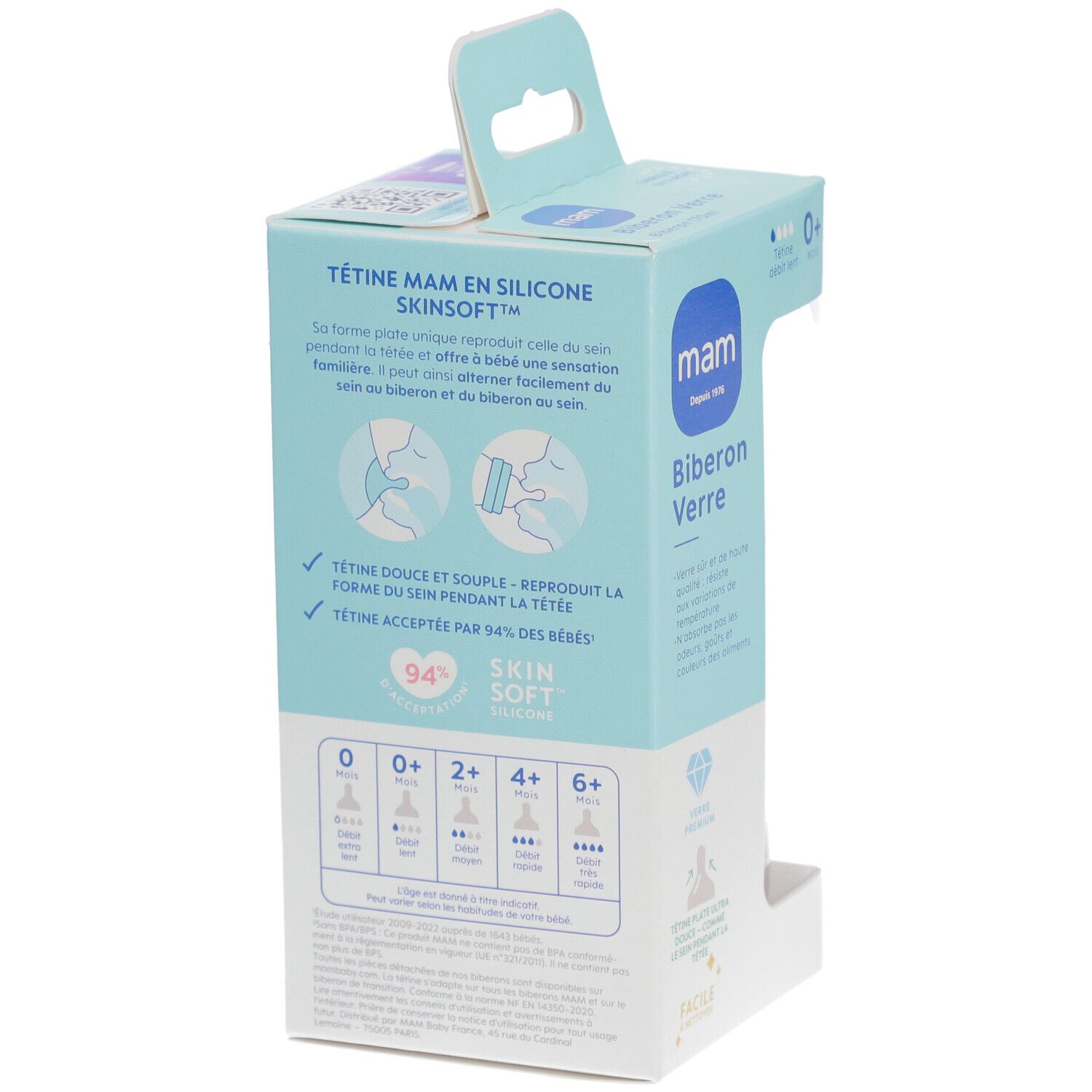 MAM Tétine silicone - Débit Lent 1 2 pc(s) - Redcare Pharmacie