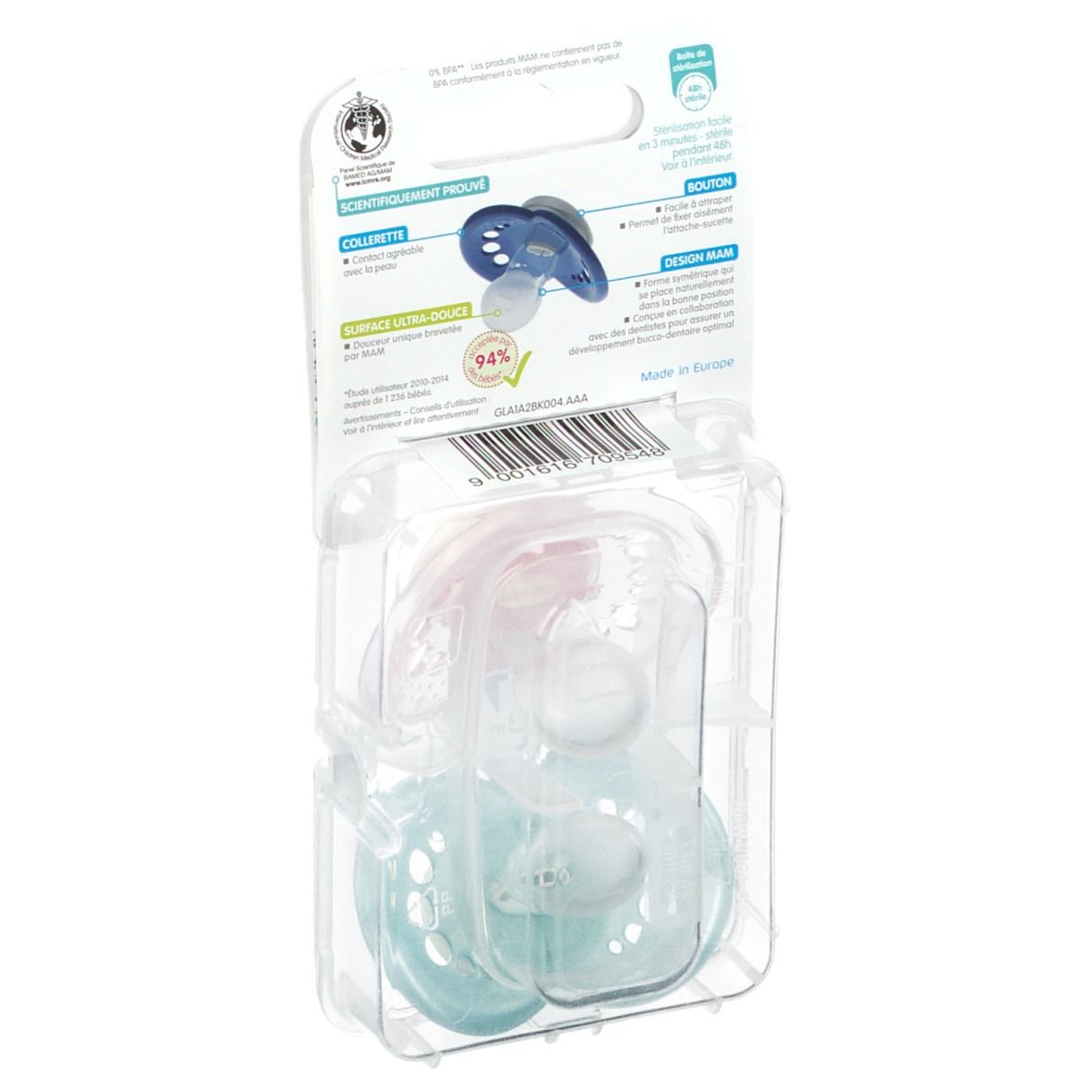 MAM Sucette anatomique silicone +6 mois (Couleur non sélectionnable)