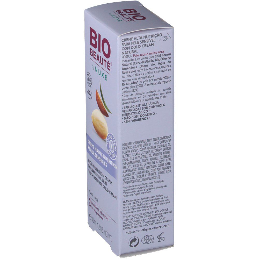 Nuxe Bio-Beauté® crème visage haute nutrition