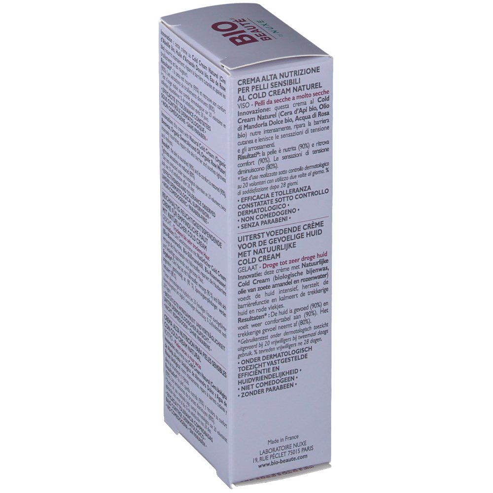 Nuxe Bio-Beauté® crème visage haute nutrition