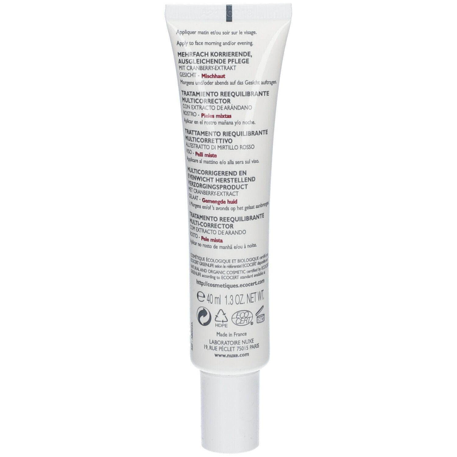 Nuxe Bio-Beauté® soin rééquilibrant multi-correcteur