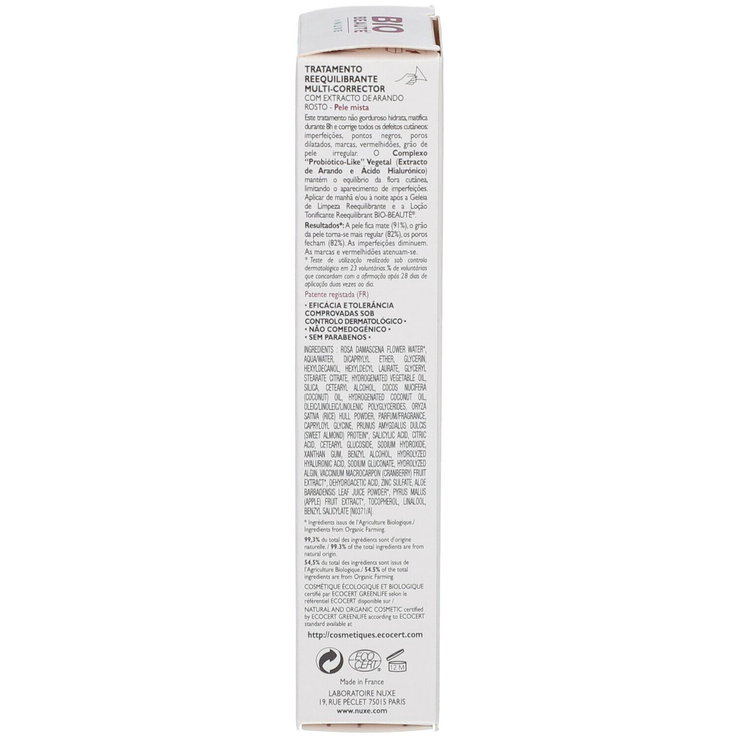 Nuxe Bio-Beauté® soin rééquilibrant multi-correcteur