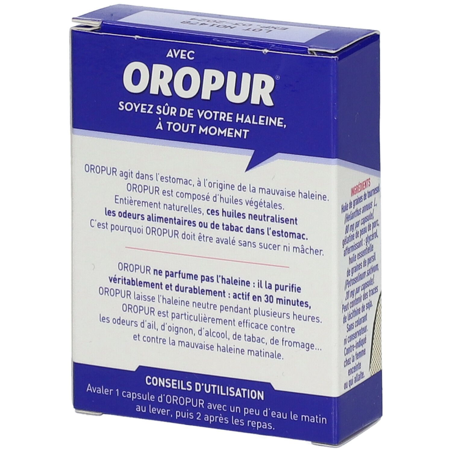 Oropur® une haleine sûre
