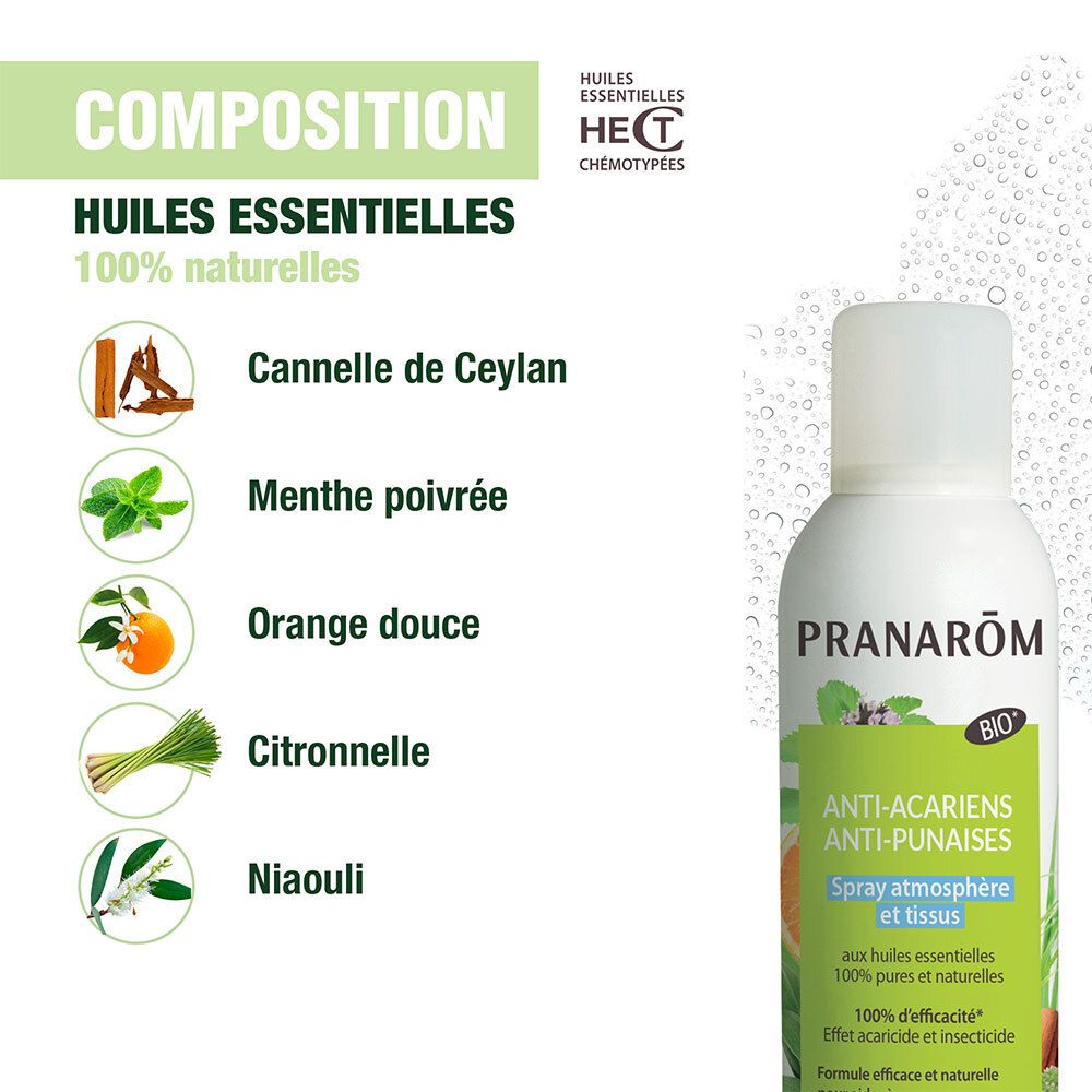 Pranarom Allergoforce spray environnement anti-acariens