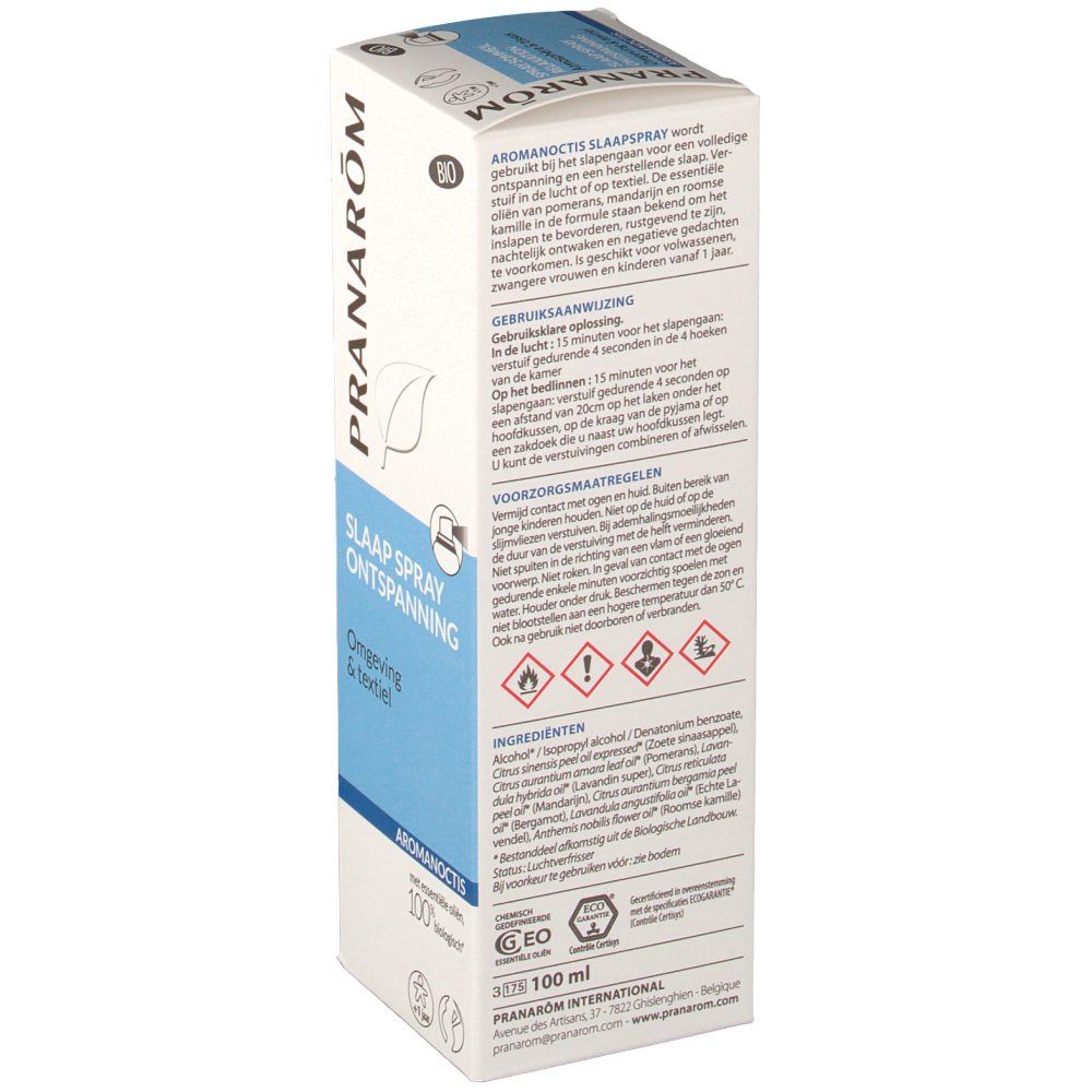Pranarom Aromanoctis spray sommeil bio