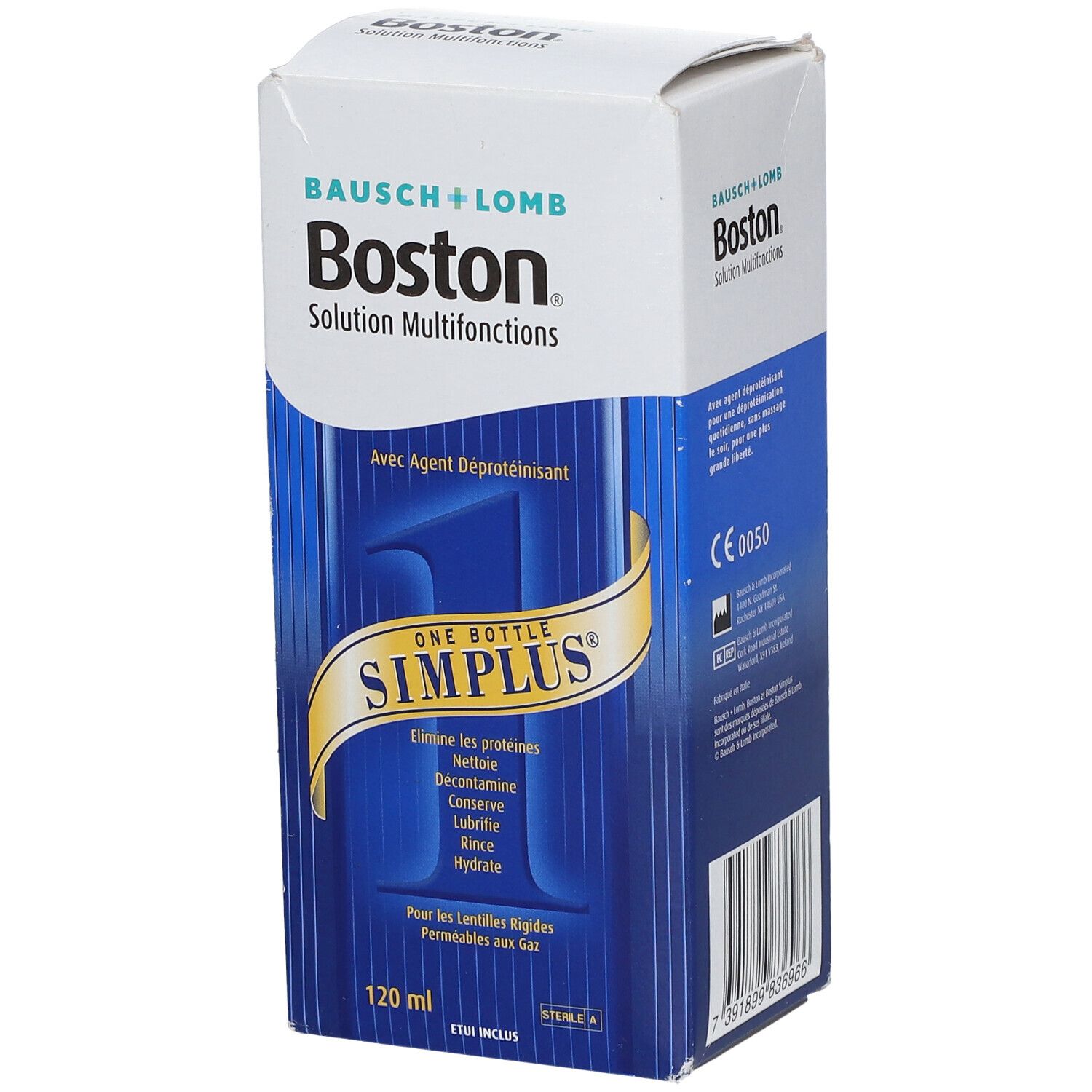 Boston Simplus Solution Multifonctions Pour Les Lentilles De Contact Rigides 120ml