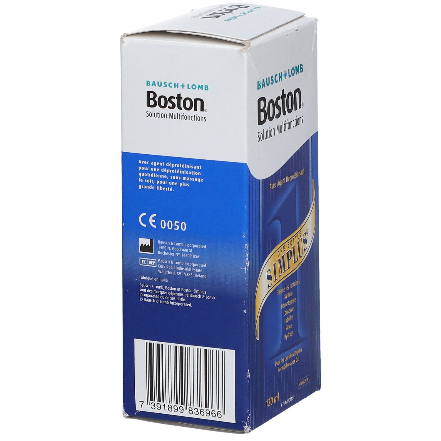 Boston Simplus Solution Multifonctions Pour Les Lentilles De Contact Rigides 120ml