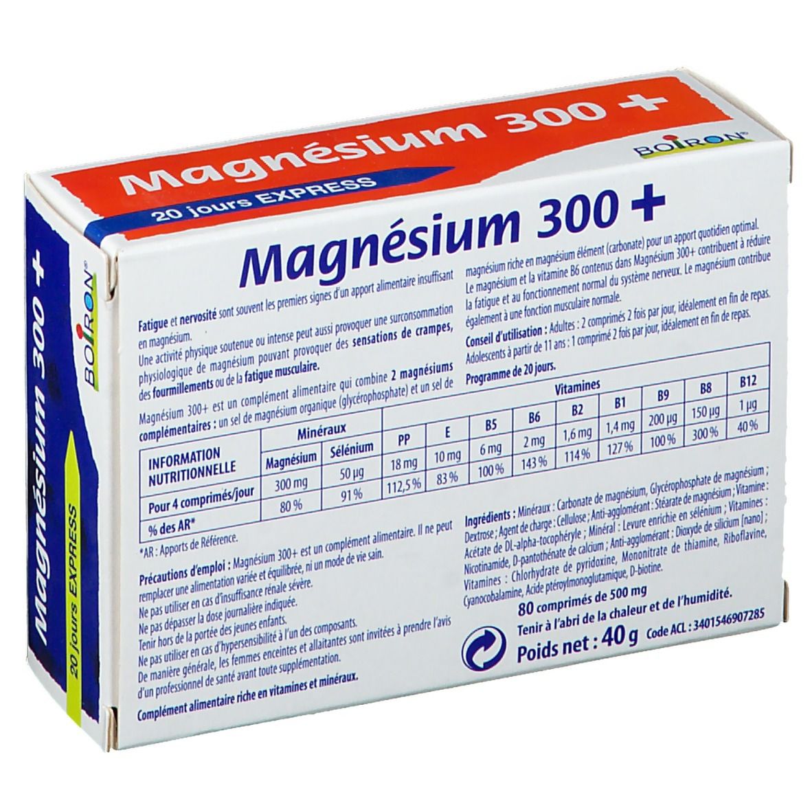 Boiron Bioptimum magnésium 300+