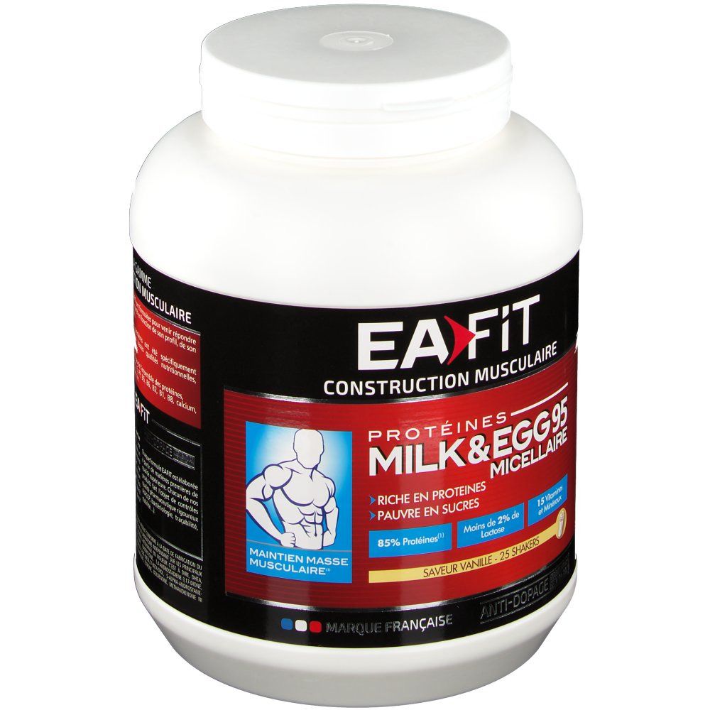EA Fit Proteines Milk & Eggs 95 micellaire vanille