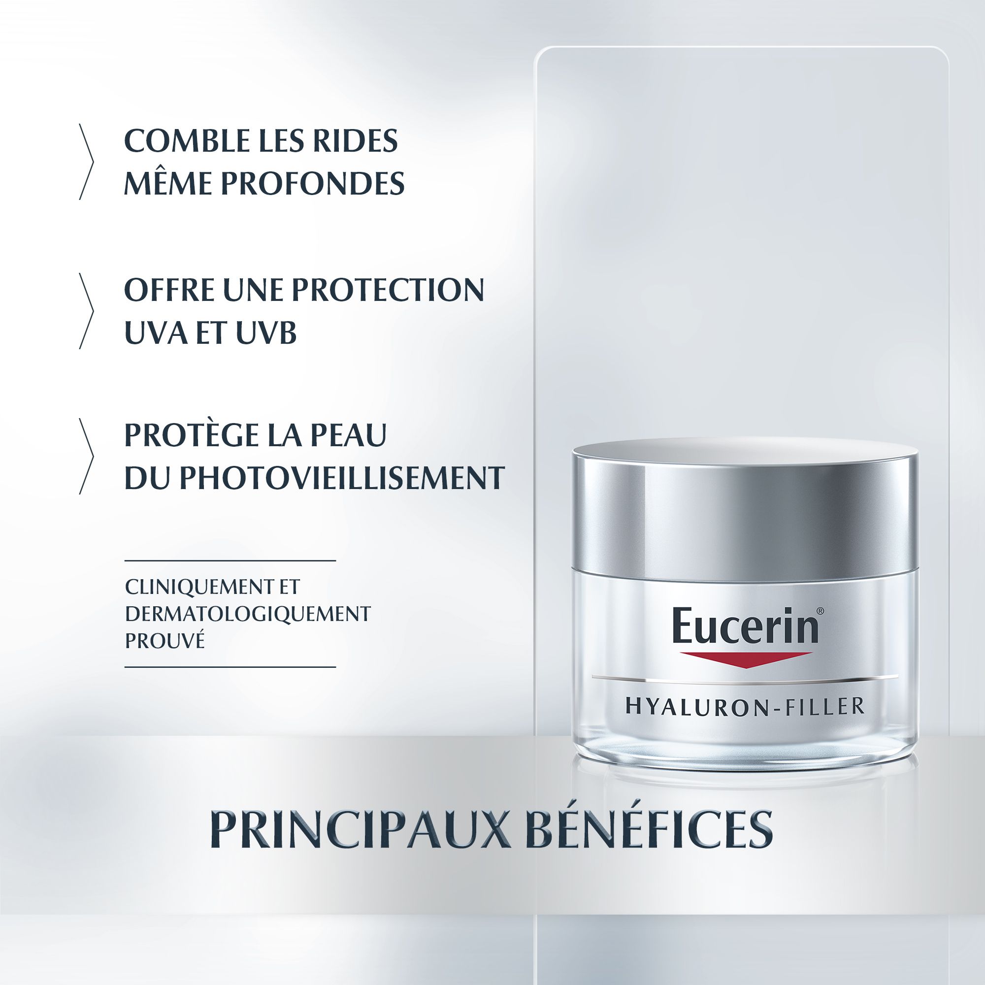 Eucerin HYALURON-FILLER Soin de Jour Anti-âge SPF 15 Peau Sèche 50 ml