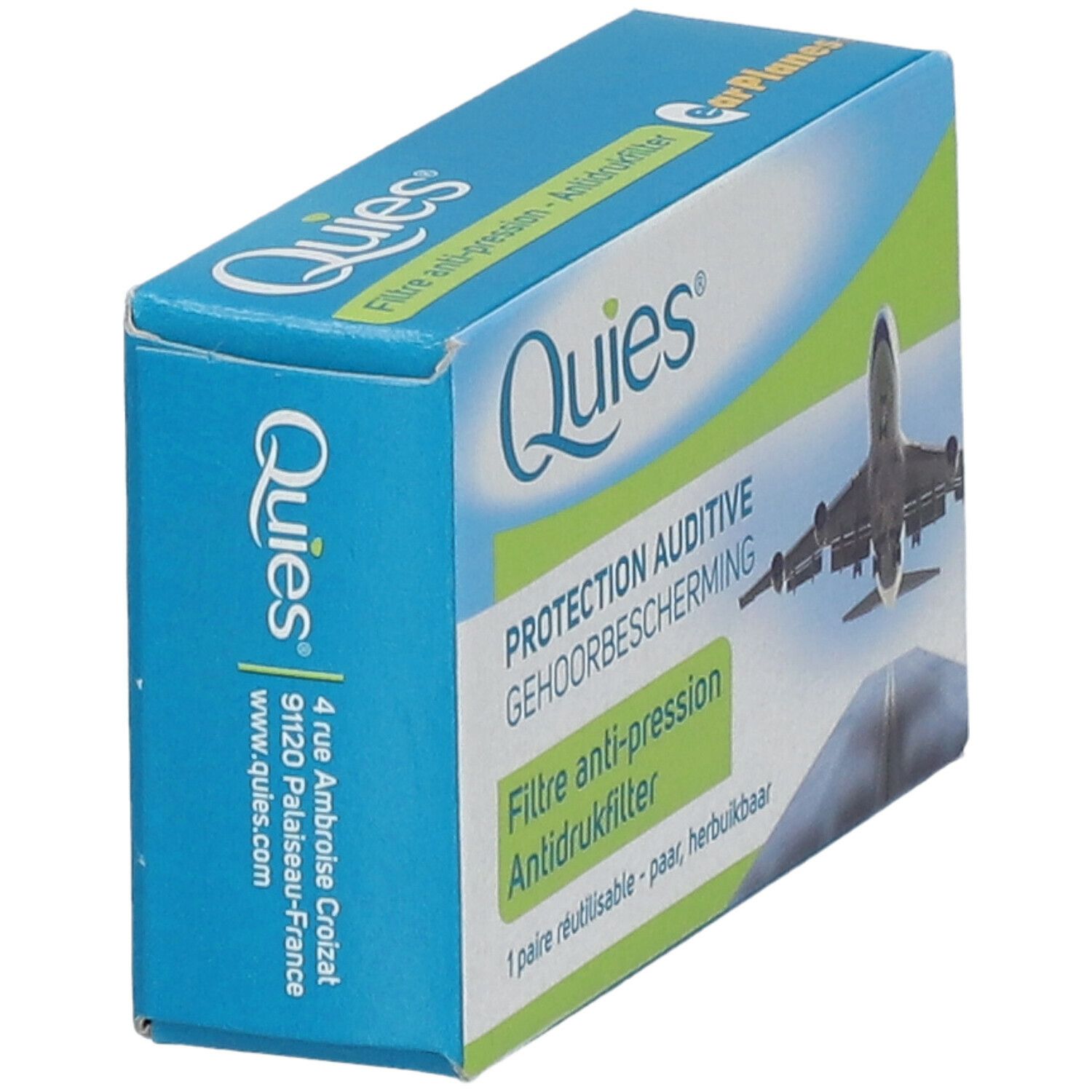 Quies earplanes bouchons auriculaire adultes 2 pc(s) - Redcare Pharmacie