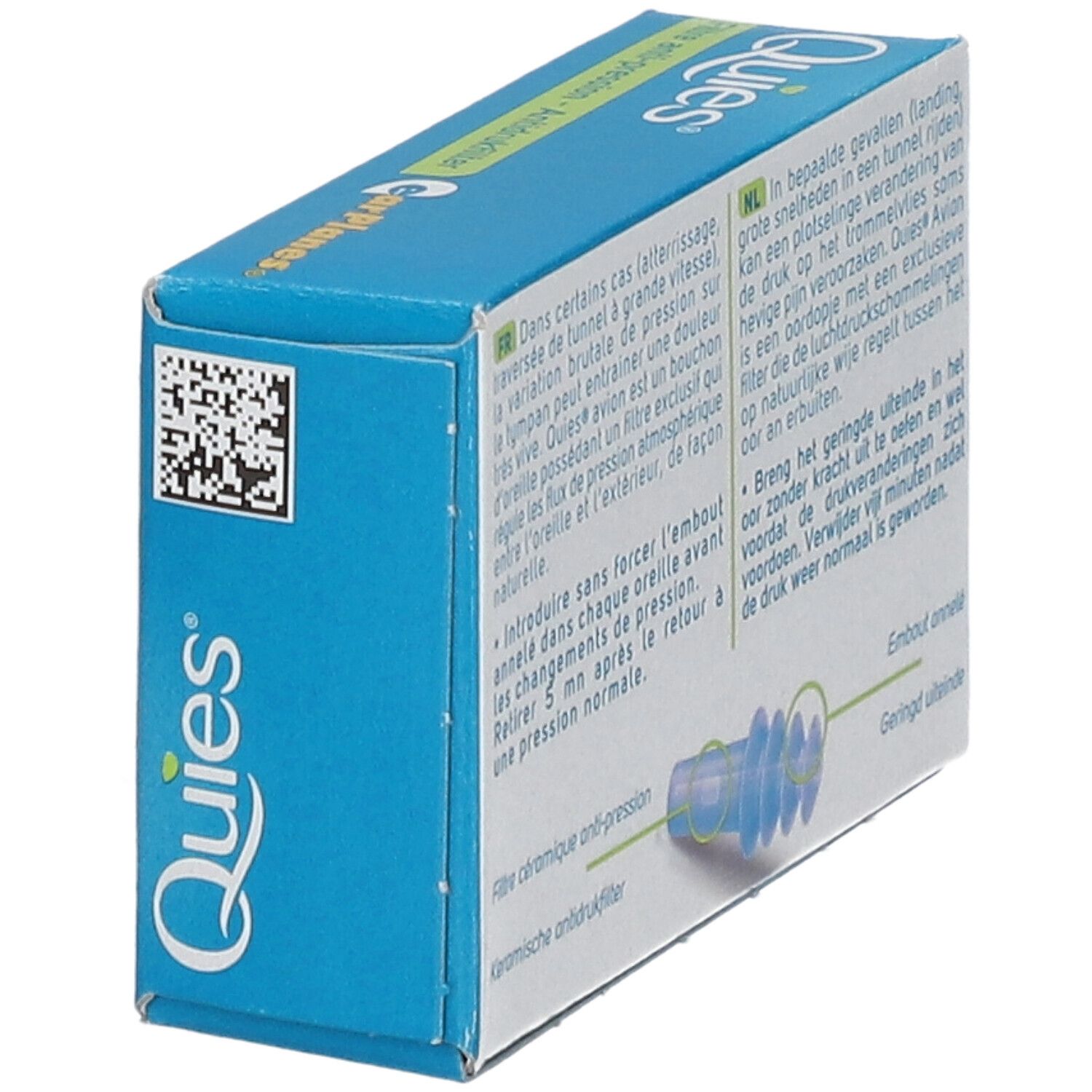 Quies earplanes bouchons auriculaire adultes