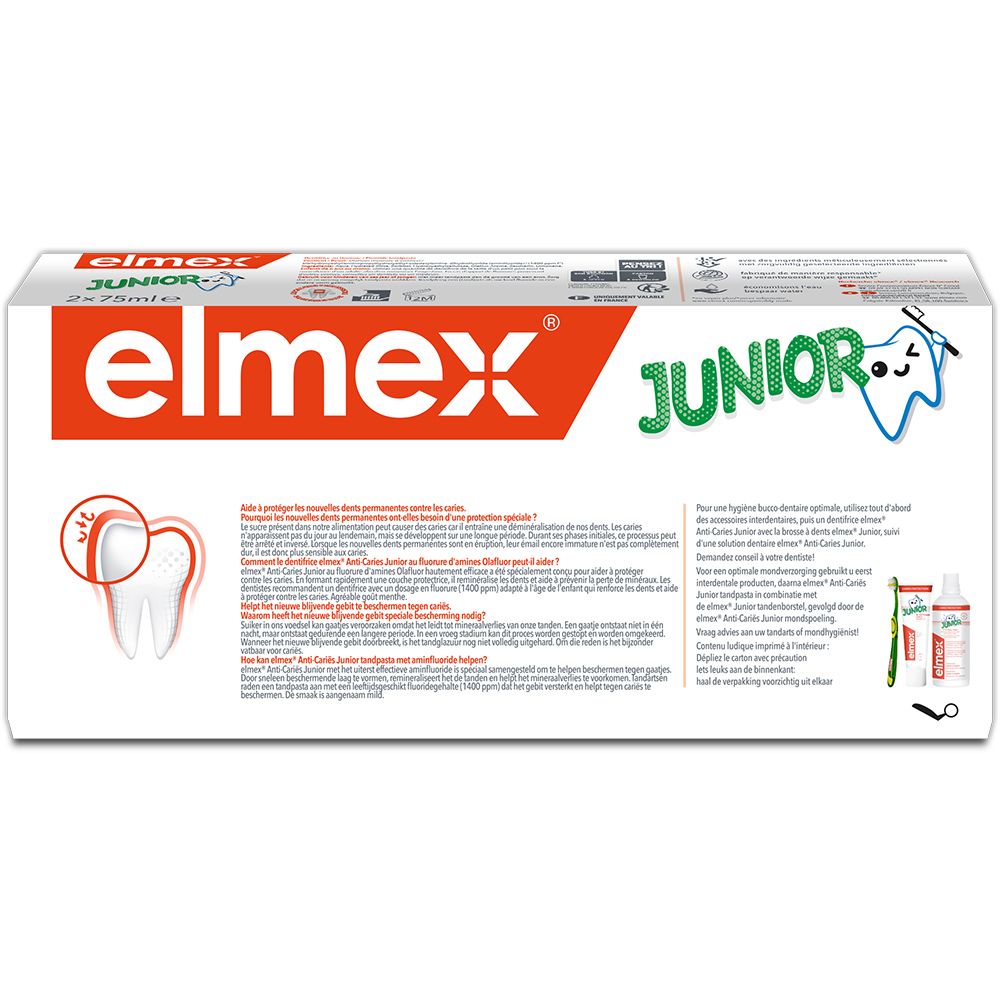 elmex® dentifrice junior (7/12 ans) à la menthe