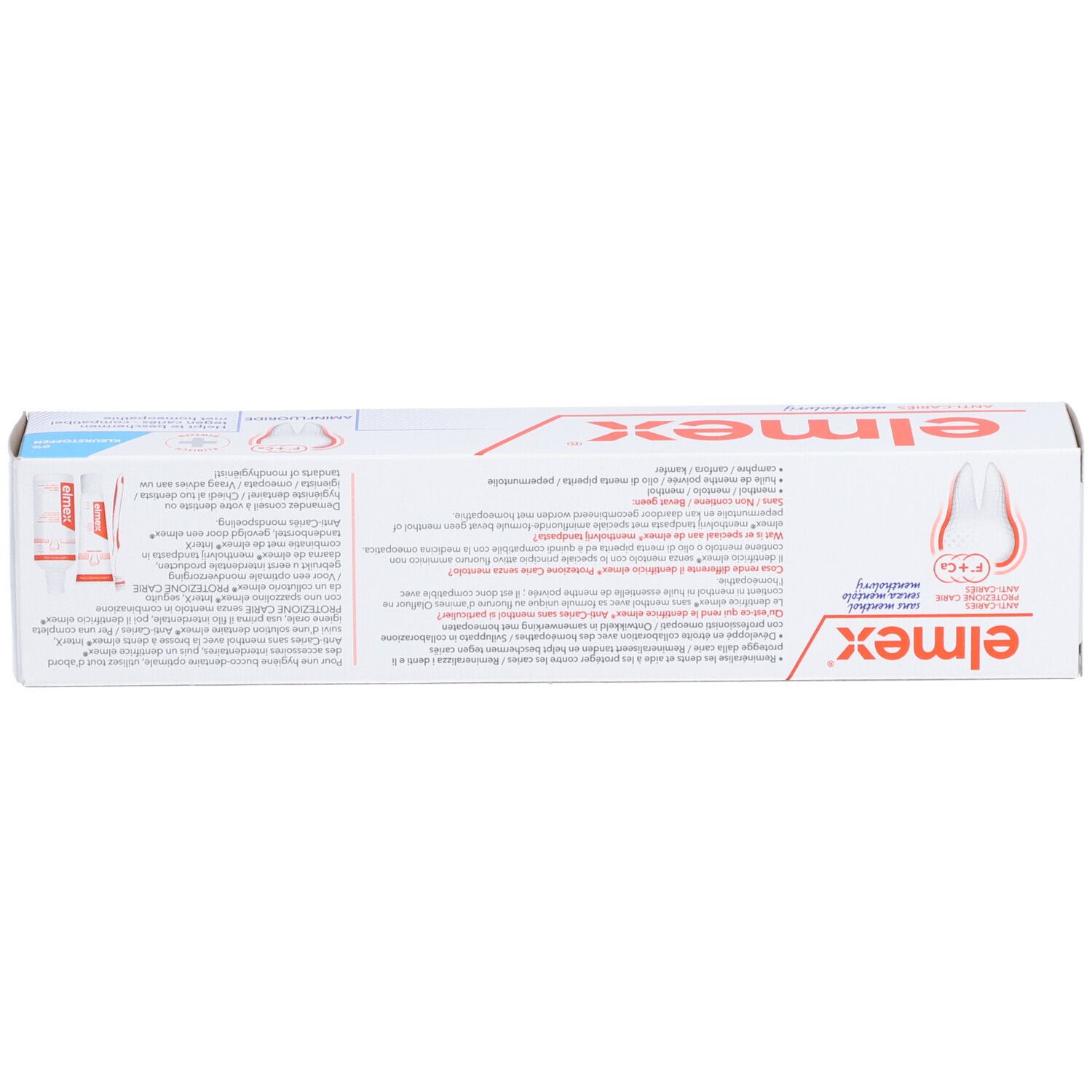 elmex® Dentifrice sans menthol Protection caries