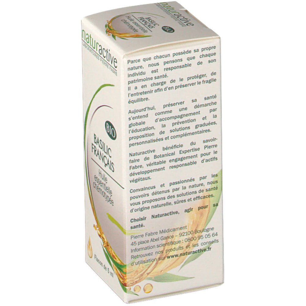 Naturactive Basilic français Huile essentielle bio