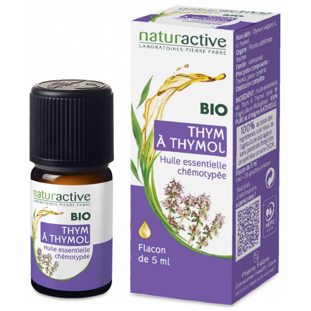 Naturactive Thym vulgaire à thymol Huile essentielle bio