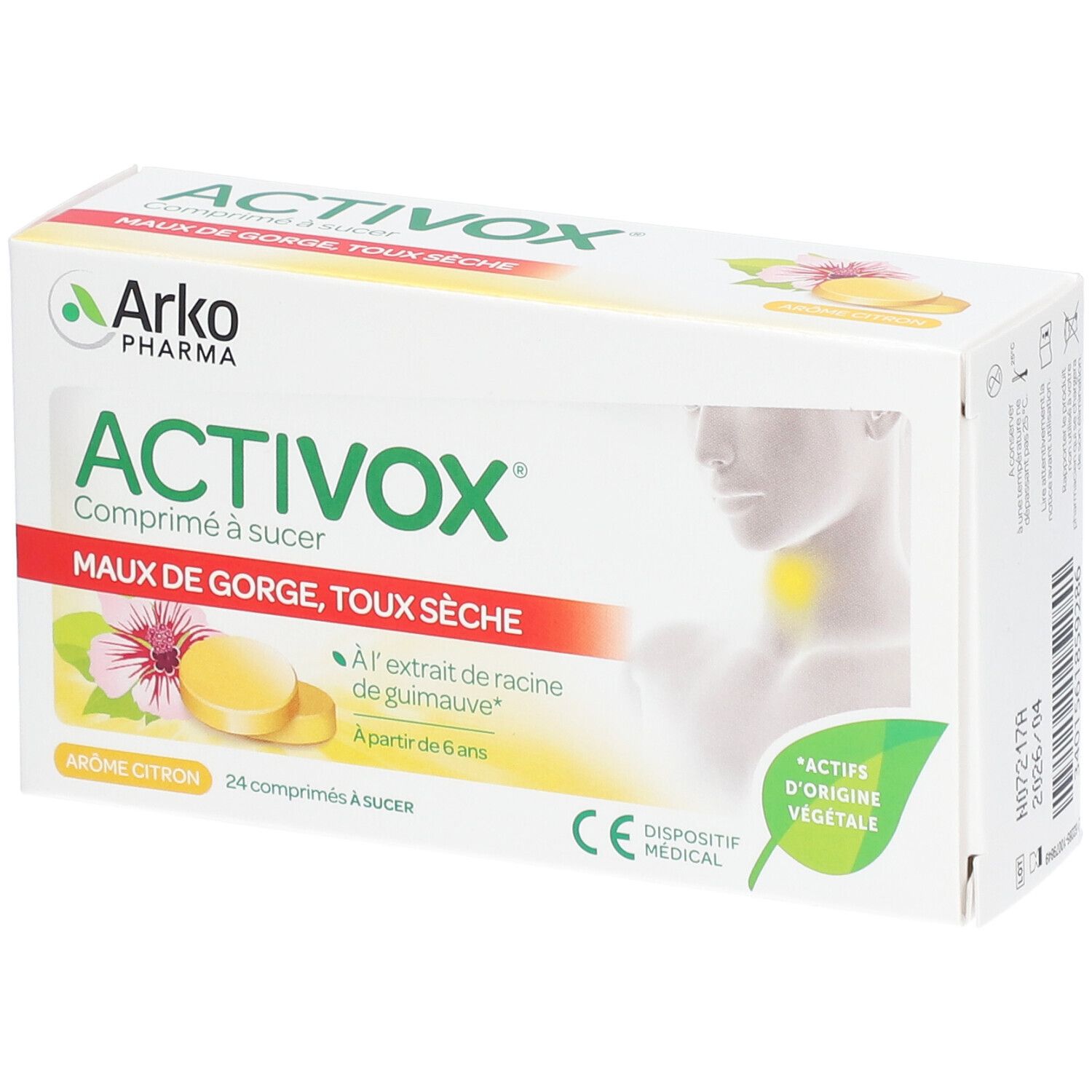 Activox® Comprimé à sucer Citron 24 Pastill:es