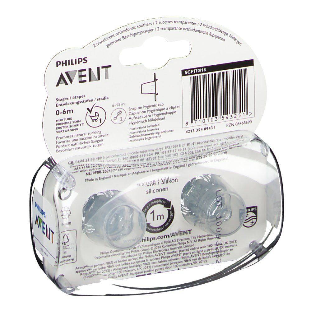Sucette aérée silicone 0-6 mois sans BPA AVENT-PHILIPS : Comparateur, Avis,  Prix