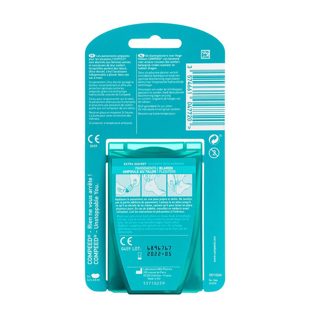 Compeed® - Pansements Ampoules Talons Escarpins x5
