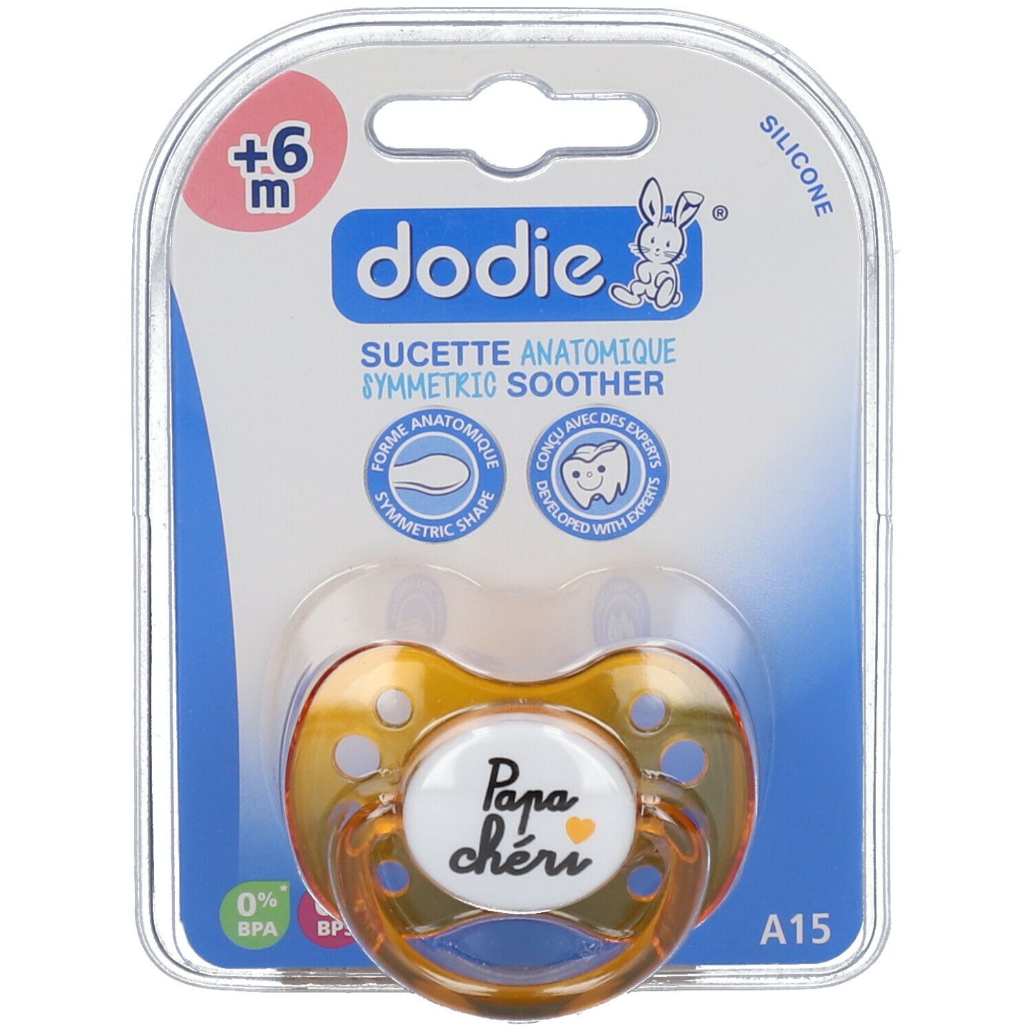 Dodie Sucette Anatomique Silicone +6 Mois Duo A14 - MonClubBeauté