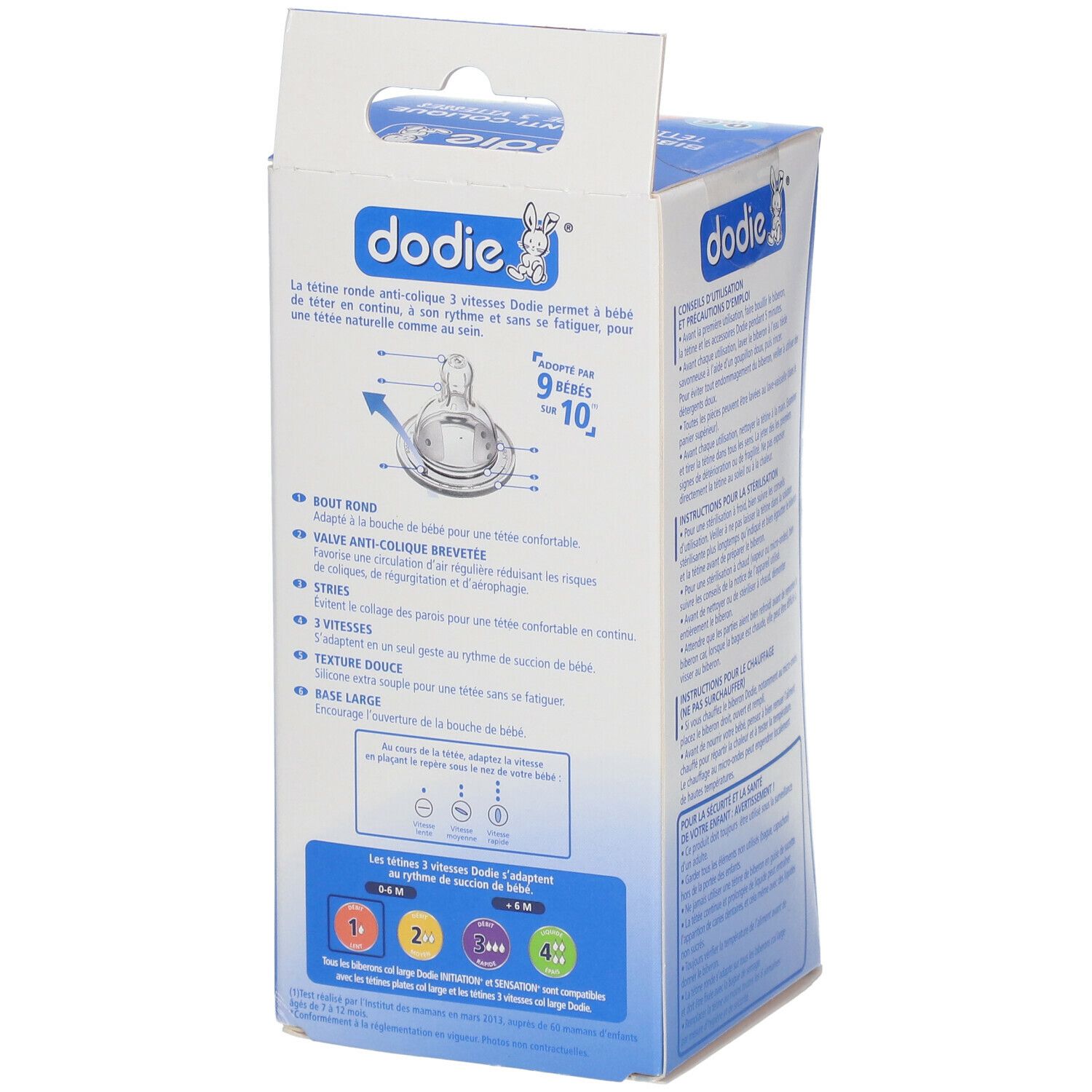 dodie® Initiation+ Biberon Anti-colique 150 ml avec tétine débit 1 décor 1  pc(s) - Redcare Pharmacie