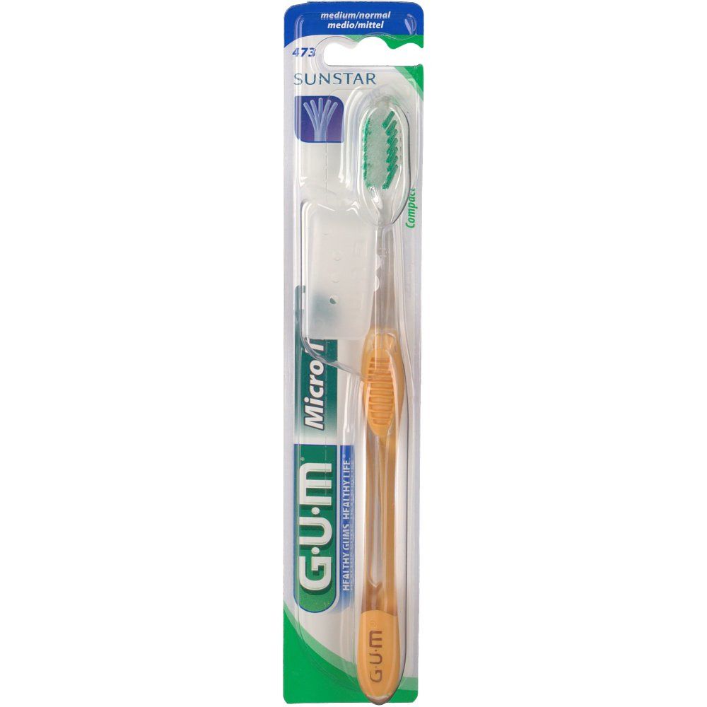 Gum® Microtip brosse à dents medium compacte adultes