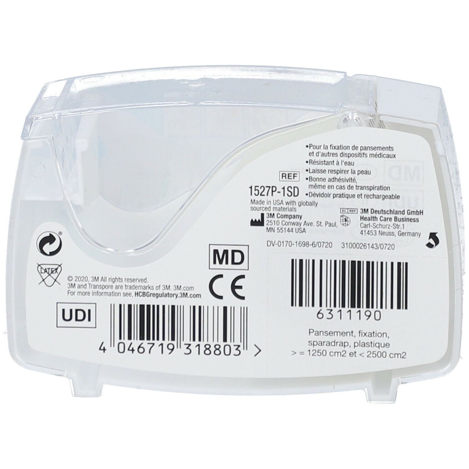 3M™ Transpore™ standard microperforé 5 m x 2,5 cm