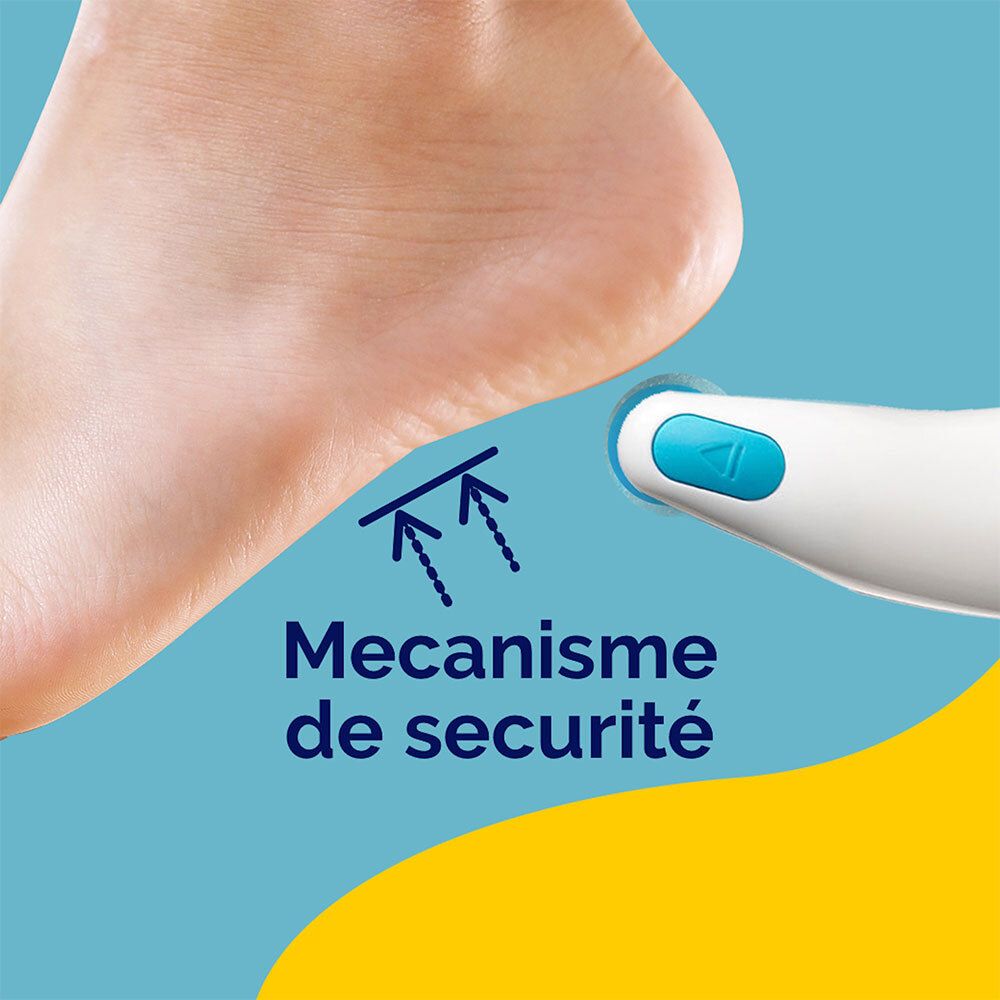 Scholl® Velvet Smooth™ Râpe Electrique Pieds Exfoliante & Contour Bleu