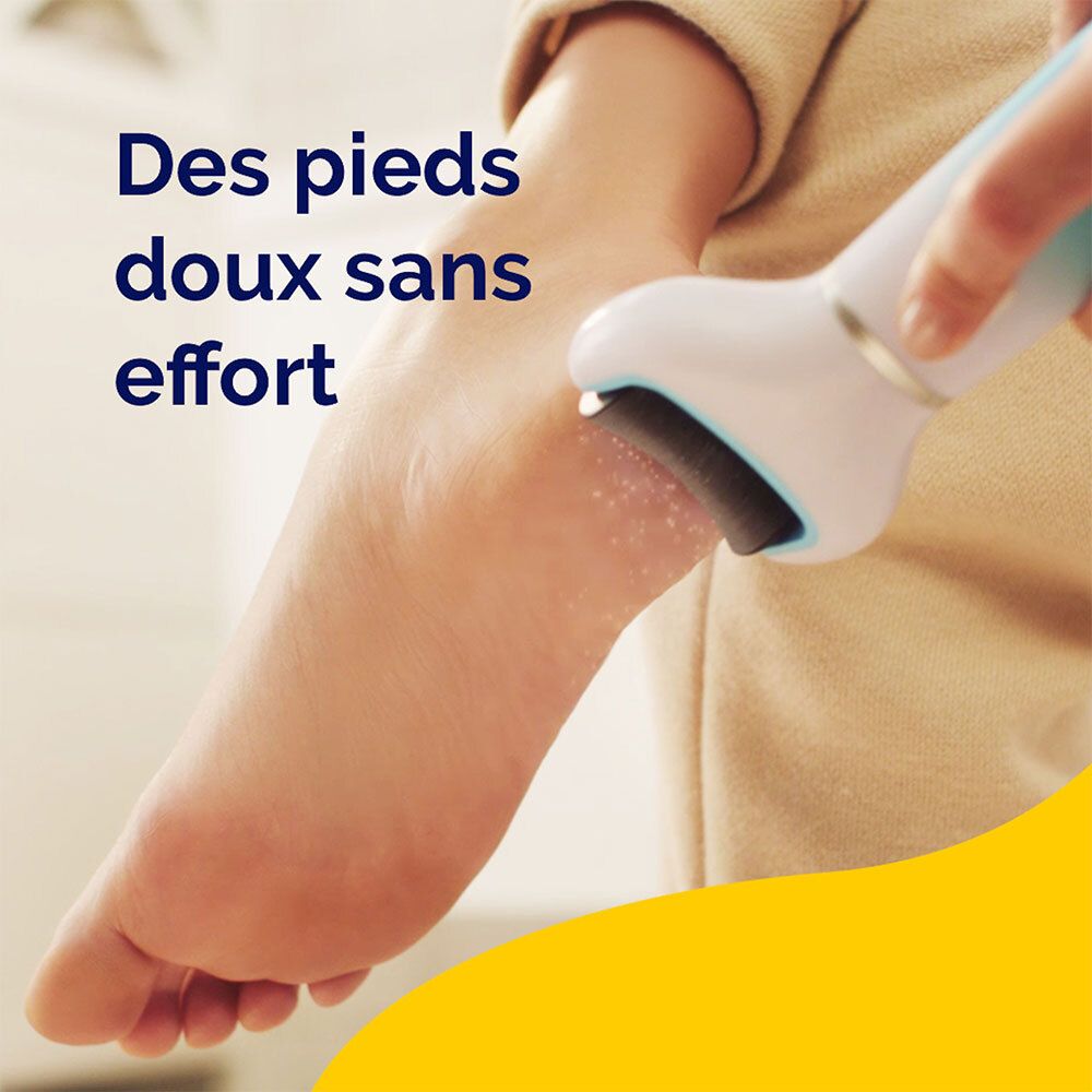Scholl® Velvet Smooth™ Râpe Electrique Pieds Exfoliante & Contour Bleu