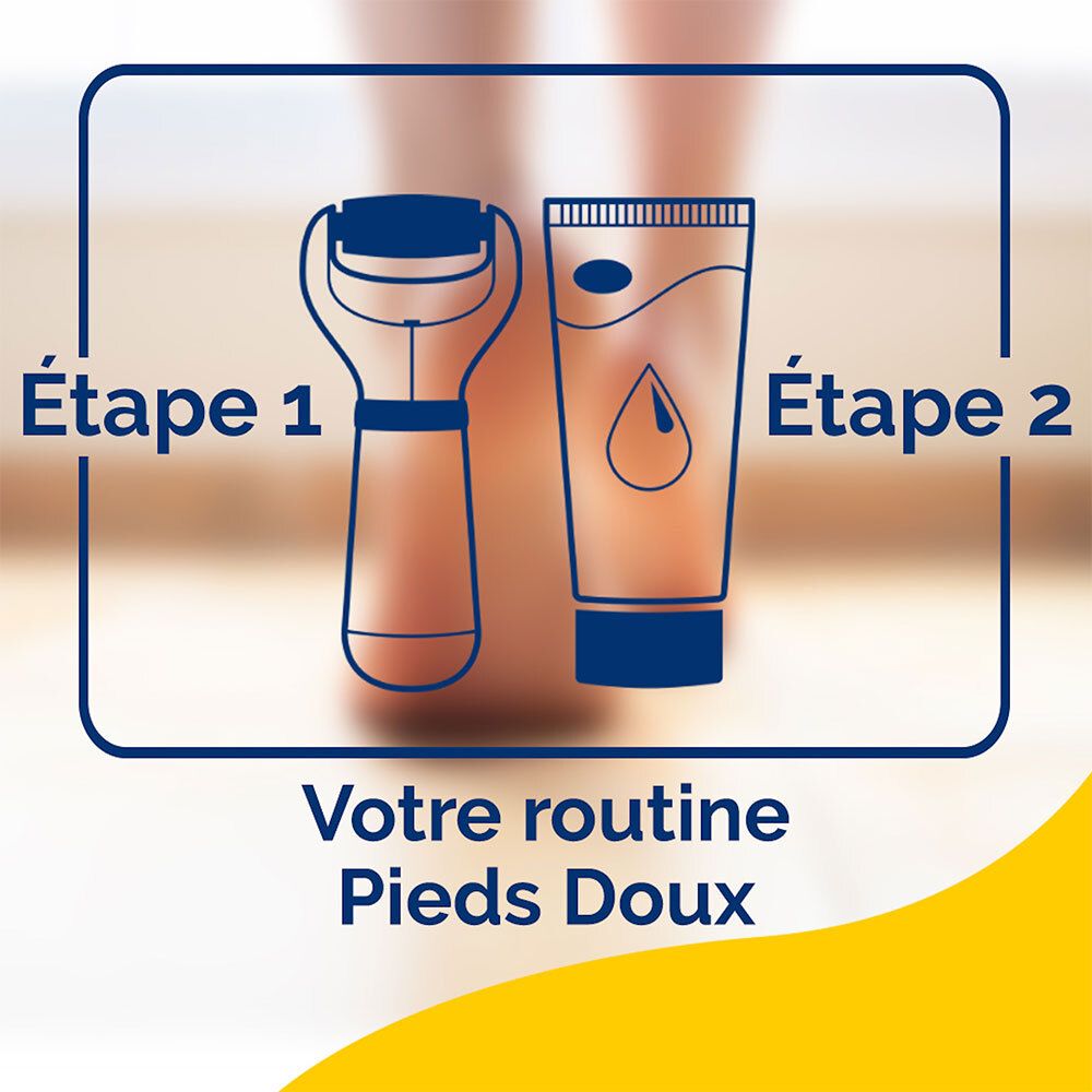 Scholl® Velvet Smooth™ Râpe Electrique Pieds Exfoliante & Contour Bleu