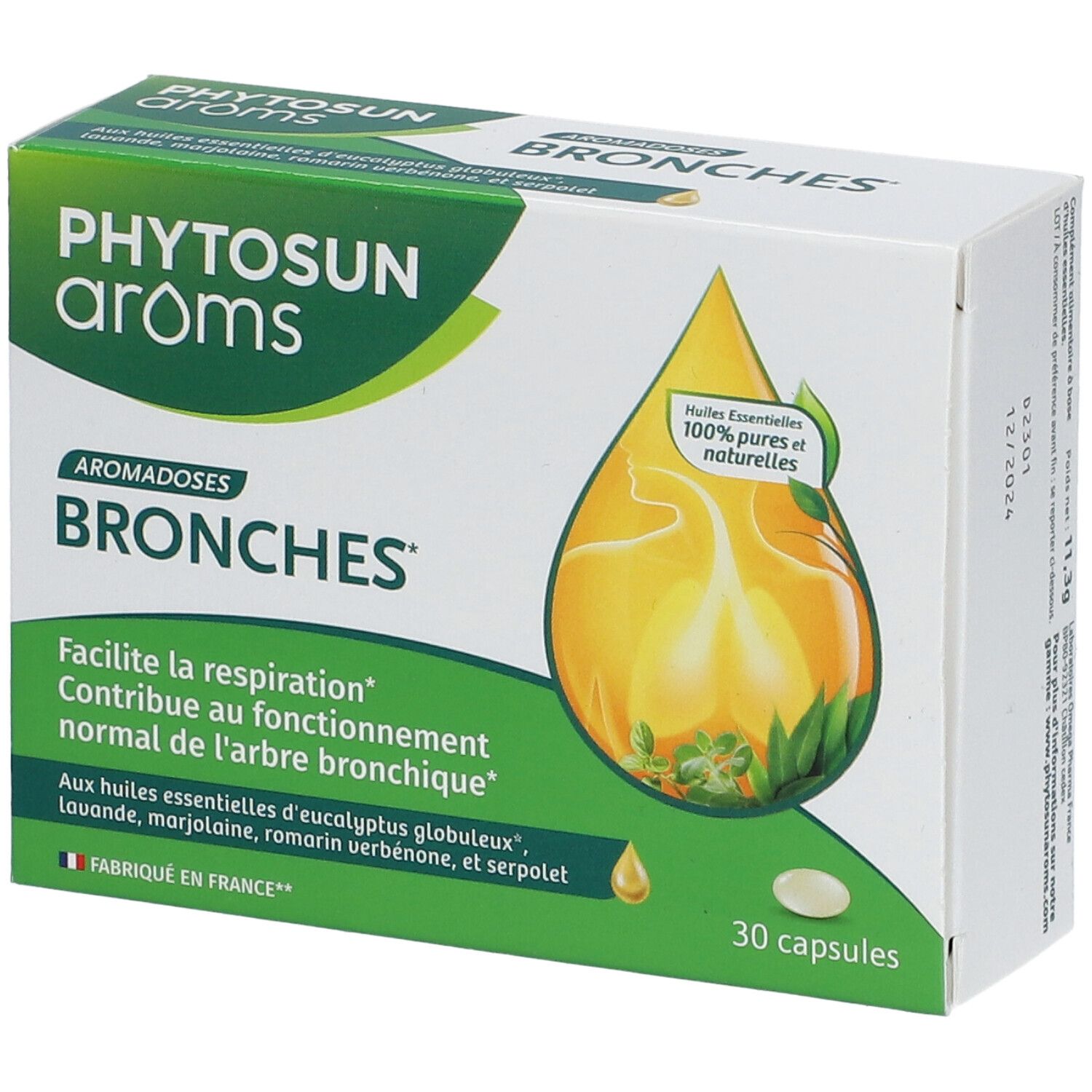 Phytosun Arôms Capsules Bronches 30 Capsules