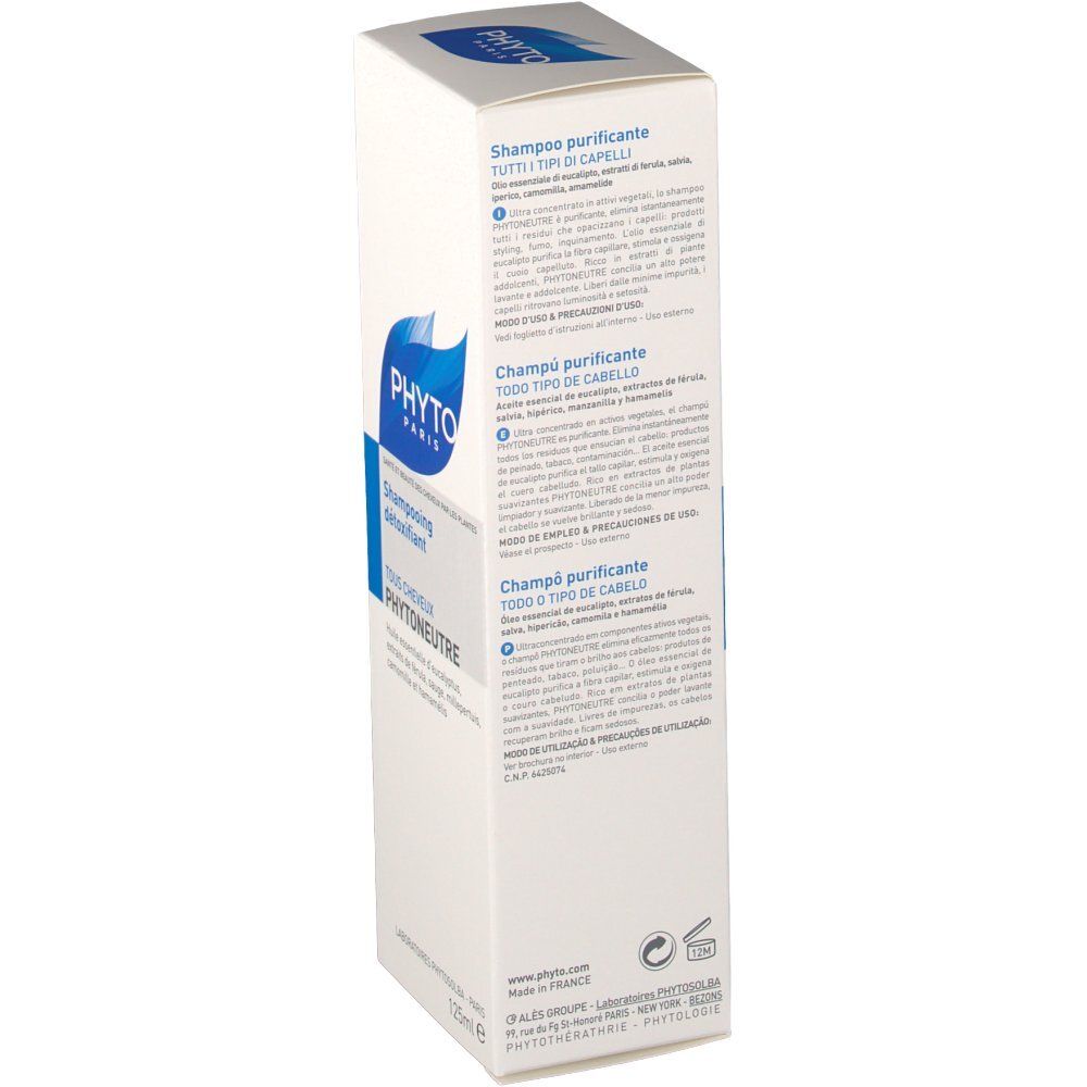 PHYTO PHYTONEUTRE Shampooing Détoxifiant