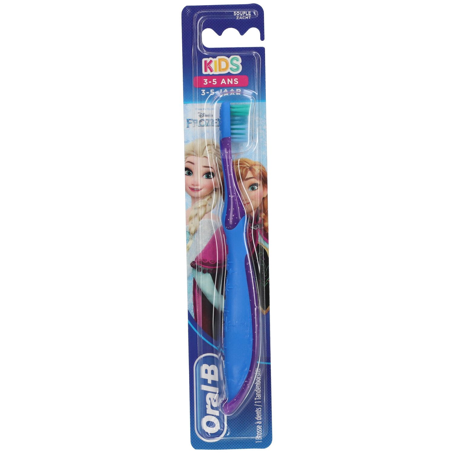 Oral-B Kids Brosse À Dents Souple Avec Princesses Ou Personnages Cars, 3 à 5 Ans