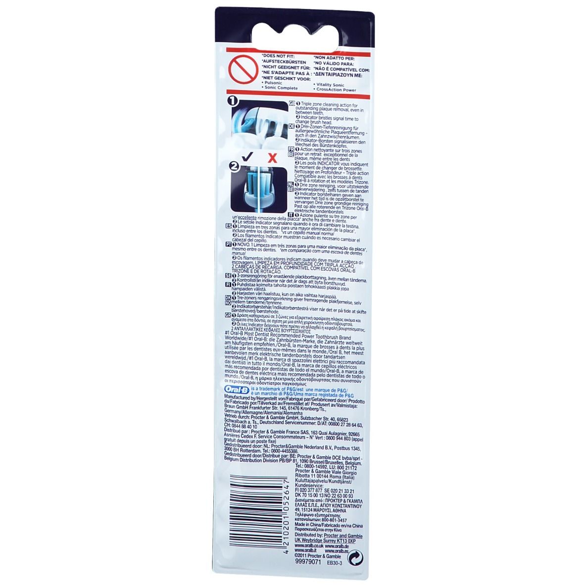 Oral-B Trizone Brossettes de rechange