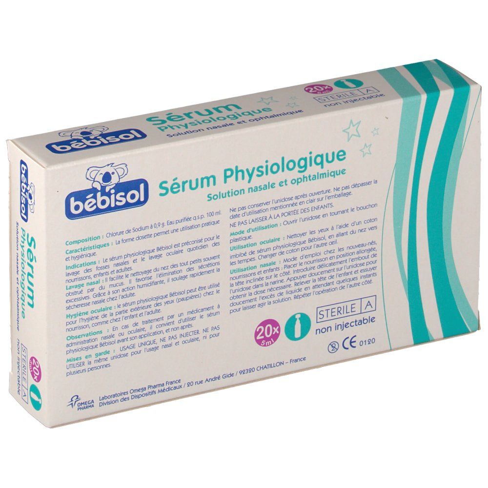 Bébisol sérum physiologique 0,9%