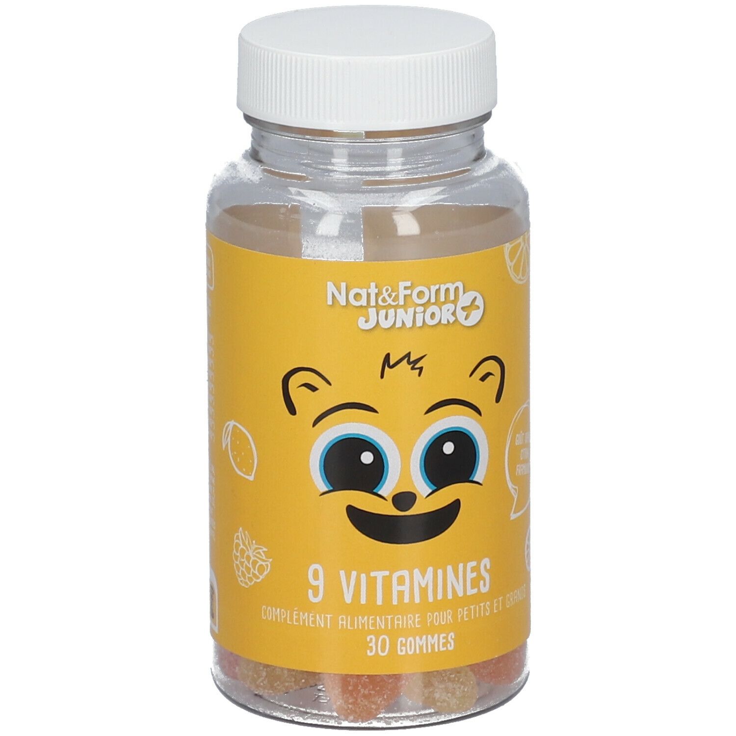 Nat & Form Junior Ours+ gommes ourson fruit 9 vitamines