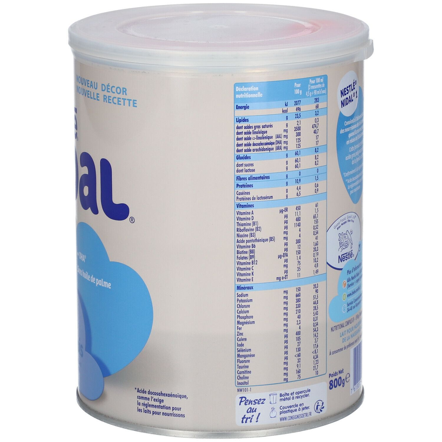 Nestlé® Nidal® 1 800 g - Redcare Pharmacie