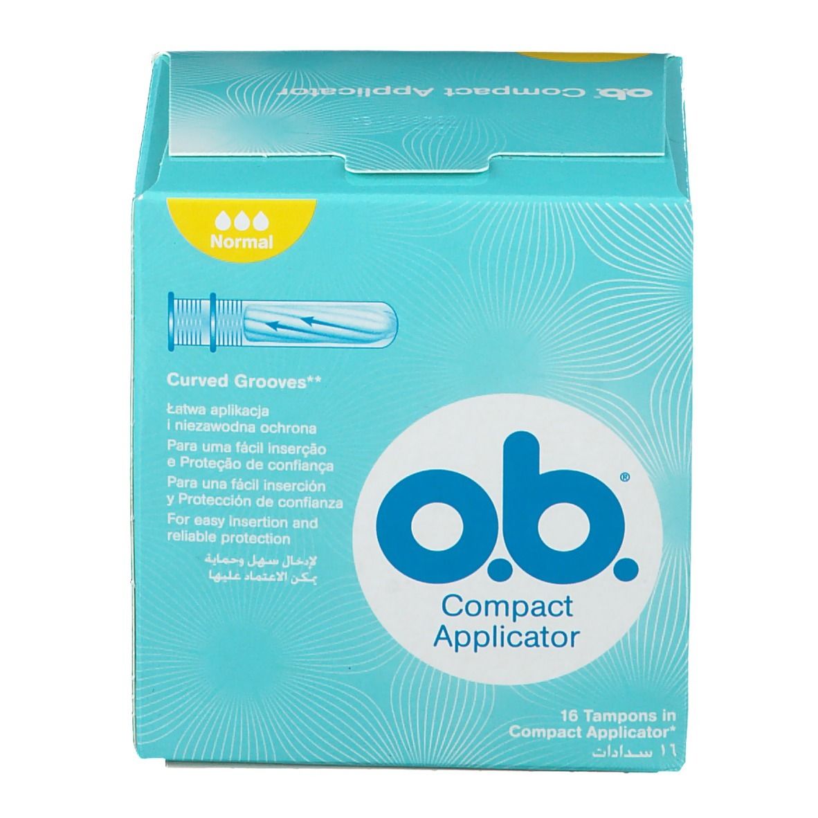 o.b.® tampons périodique Compact applicator normal