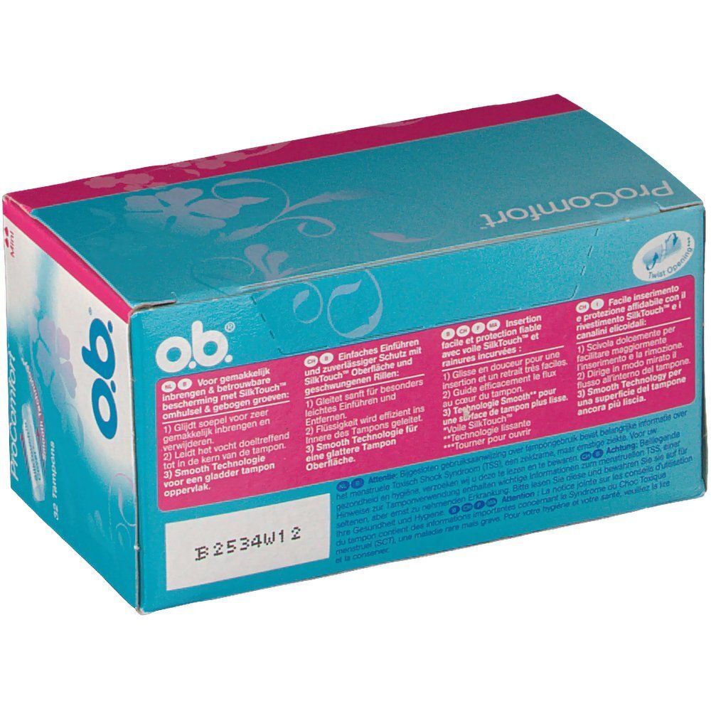 o.b.® ProComfort™ tampons périodique mini