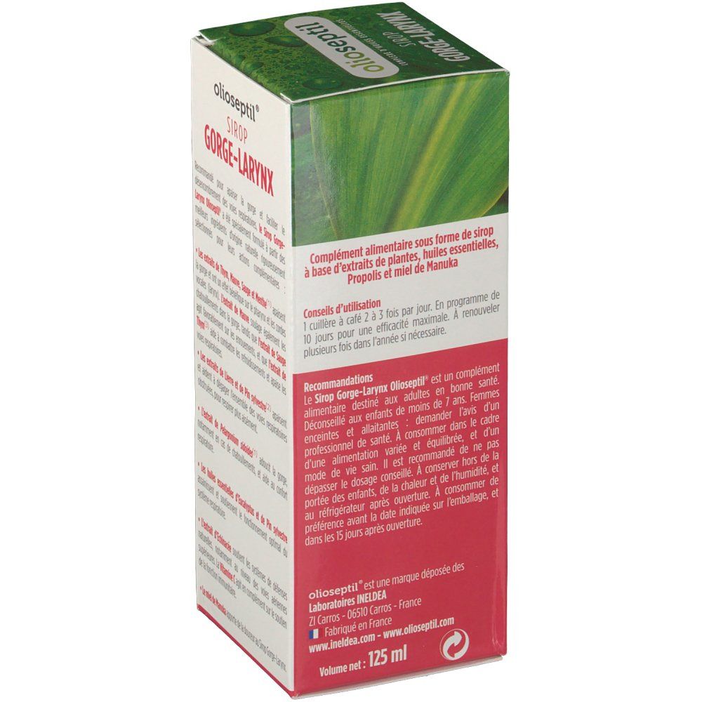 Olioseptil® Gorge-Larynx Sirop
