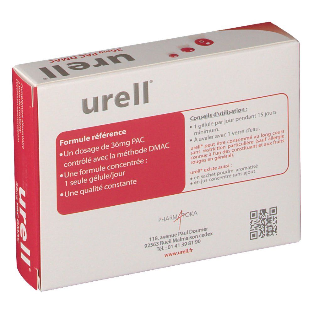 Pharmatoka Urell 36 mg gènes urinaires