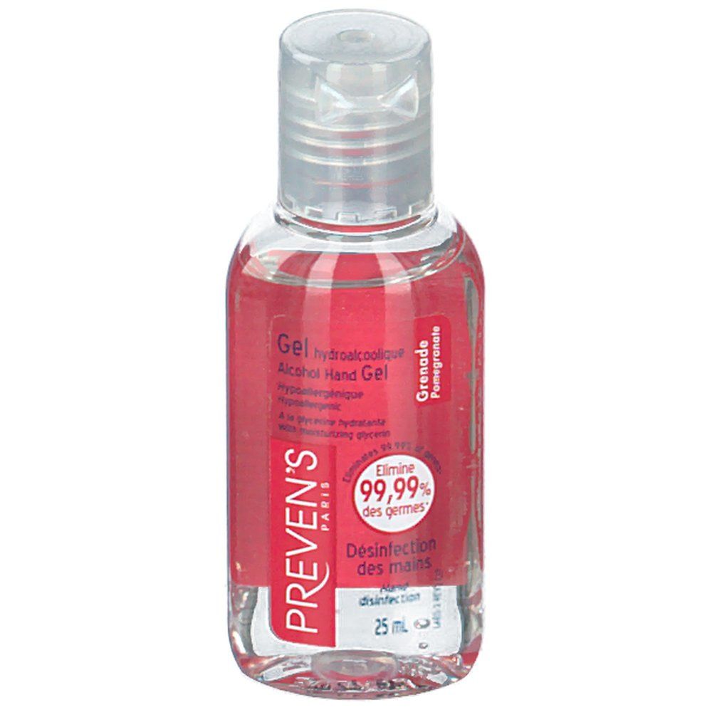 Prevens gel hydro-alcoolique mains grenade
