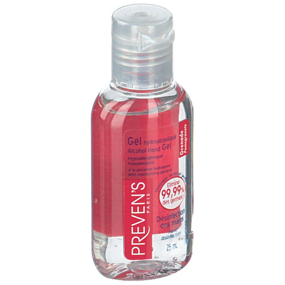 Prevens gel hydro-alcoolique mains grenade